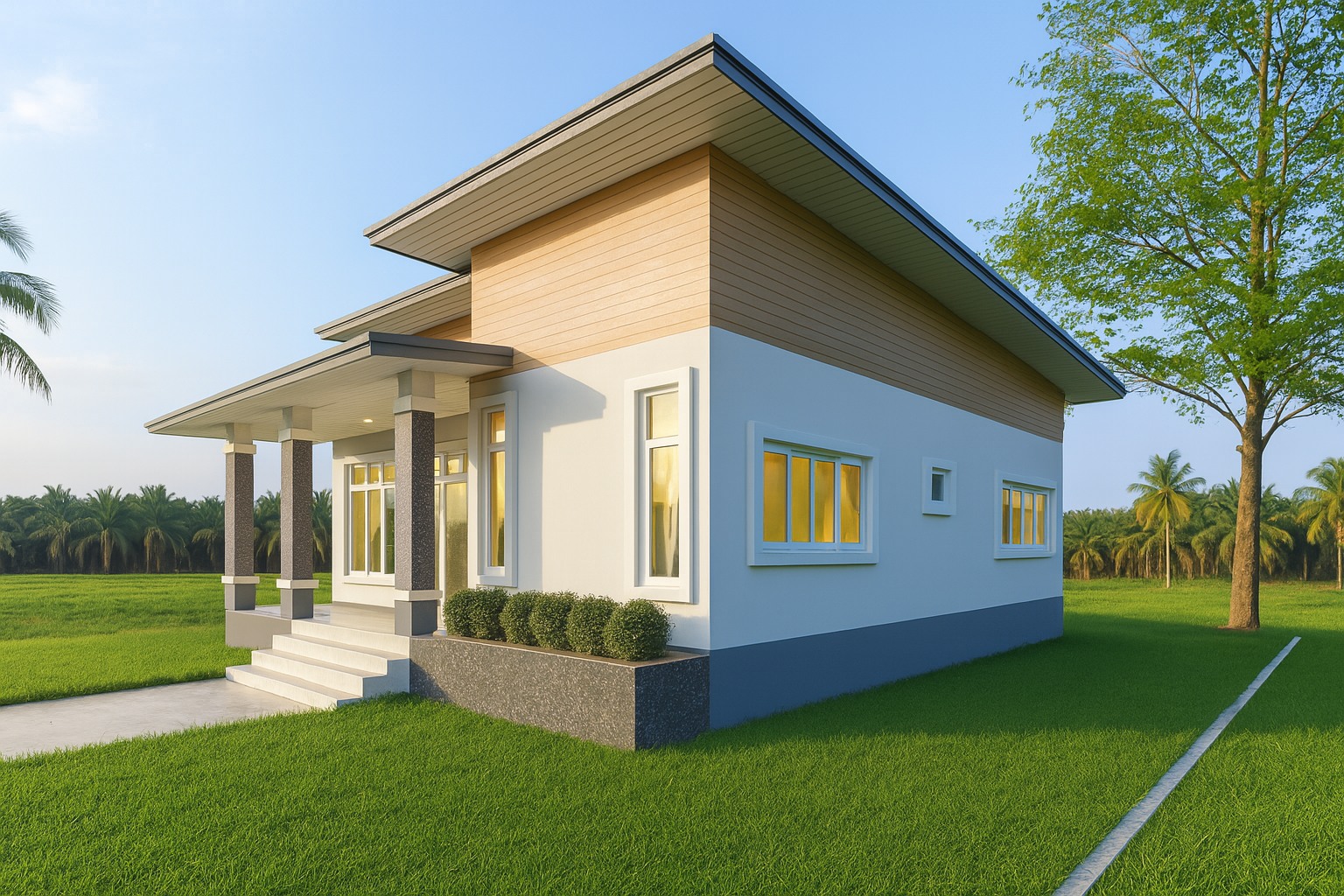 Single-Storey House Design - Bang Krabue - Design view 01