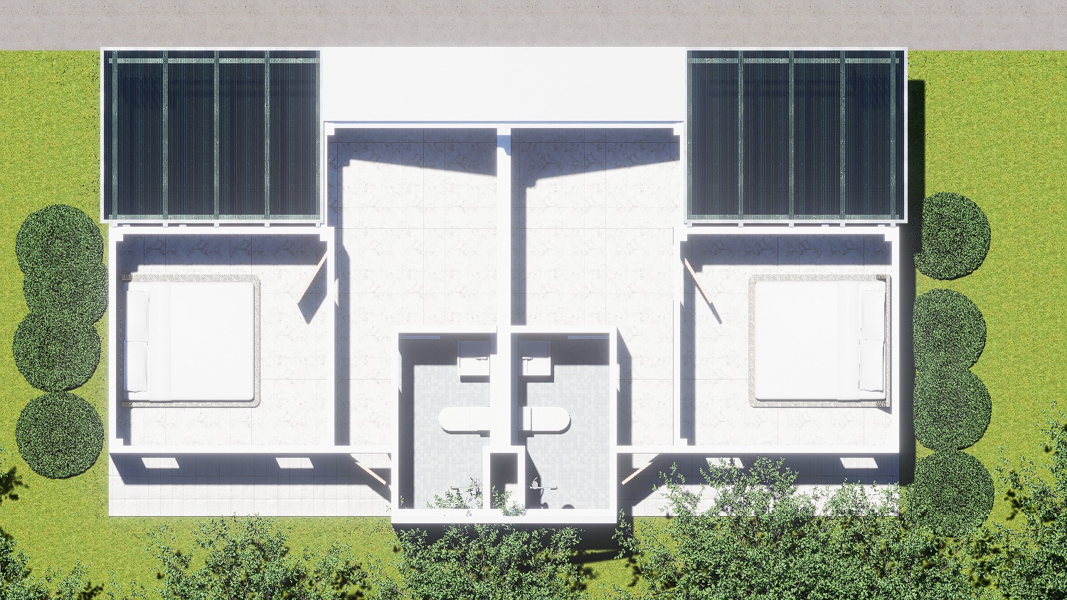 Compact Single-Storey House - Thasala - Design view 01