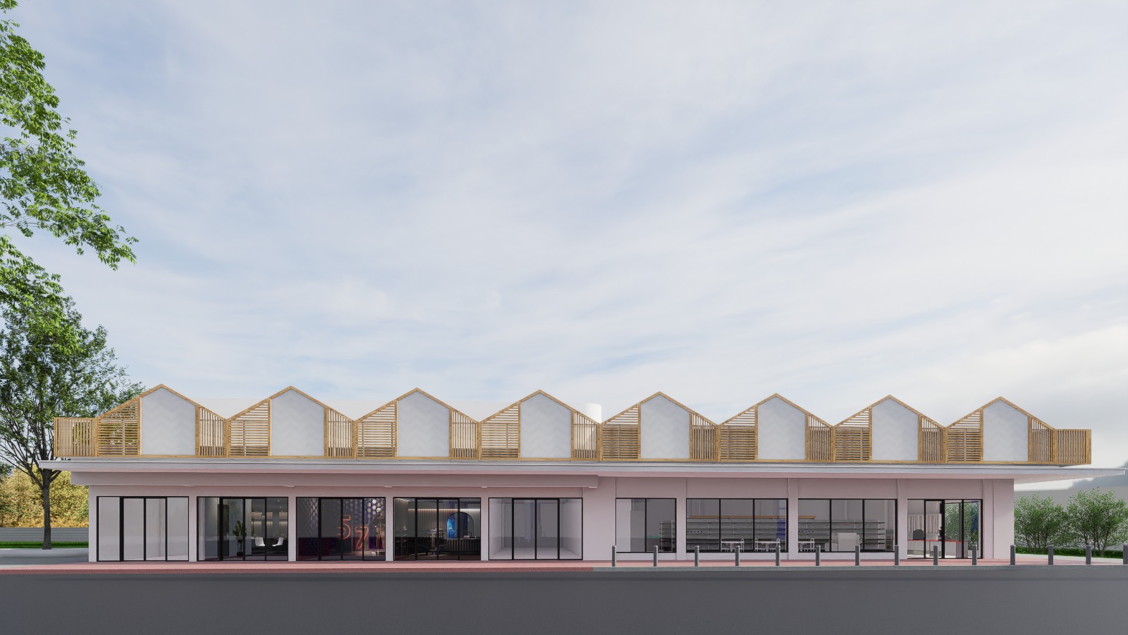 Minimart Facade - Hua Sai - Design view 01