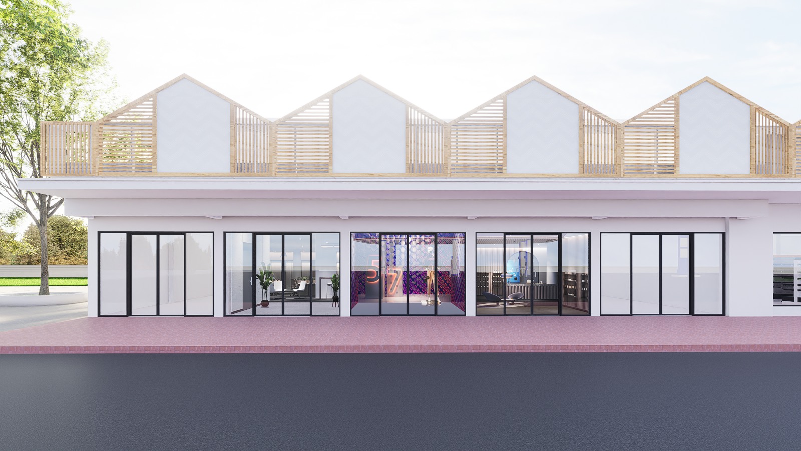 Minimart Facade - Hua Sai - Design view 03