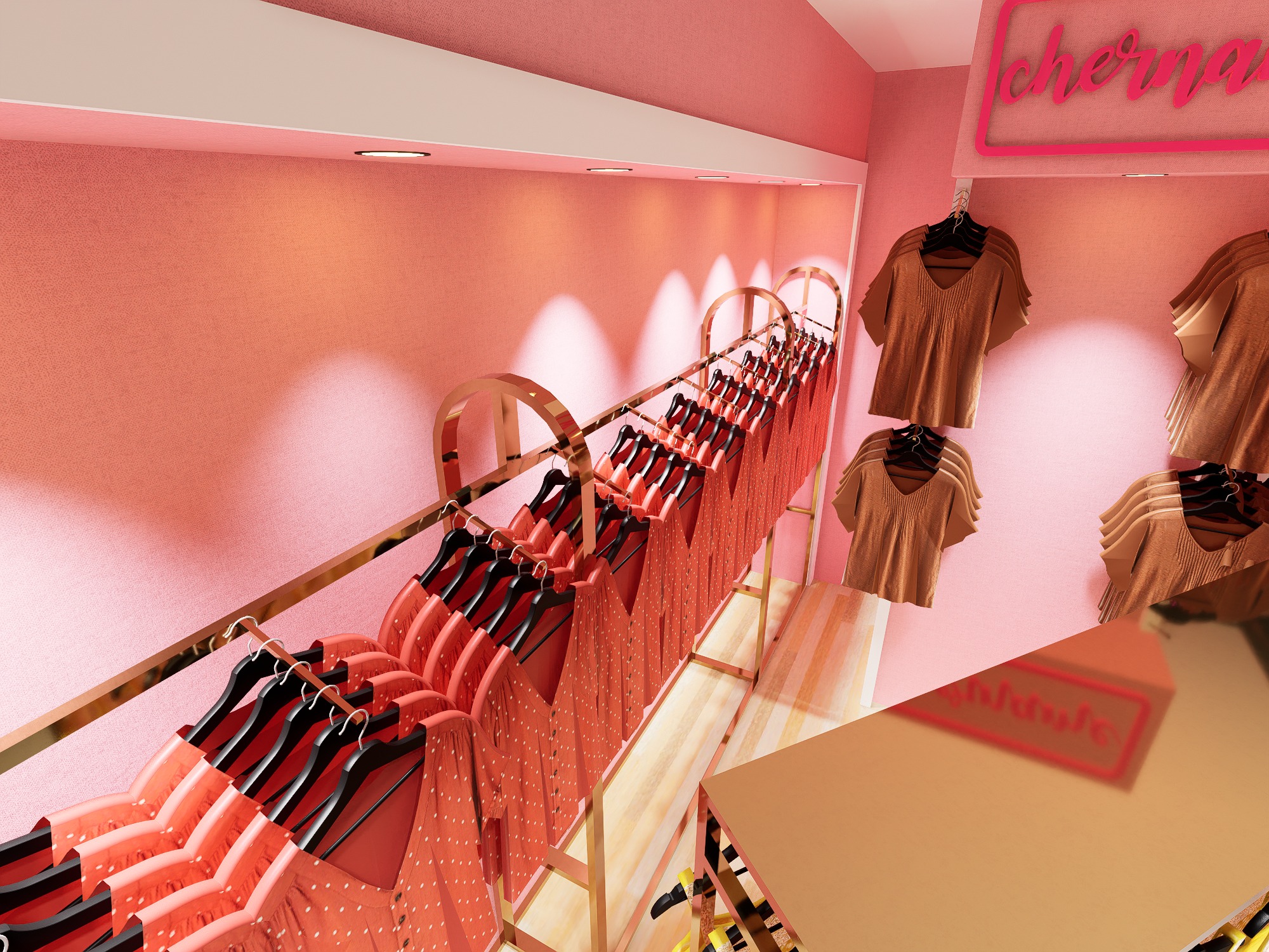 Shopping Mall Boutique Interior - Design view 06
