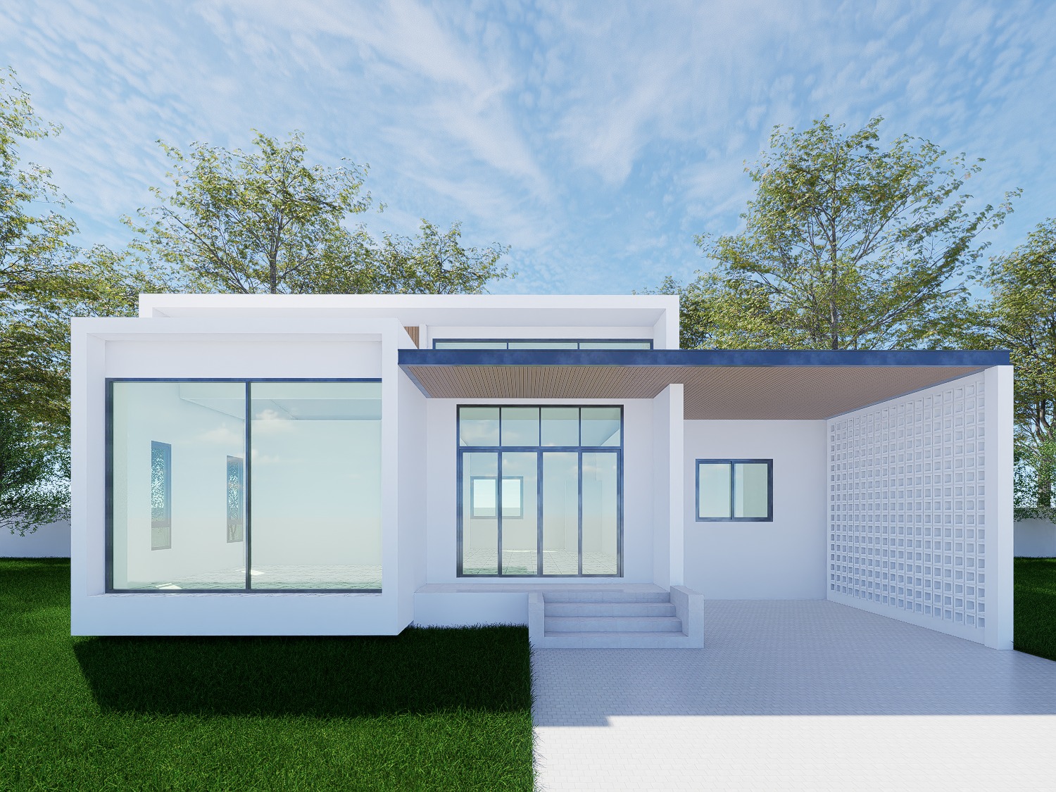 Modern Single-Storey House - Design view 10