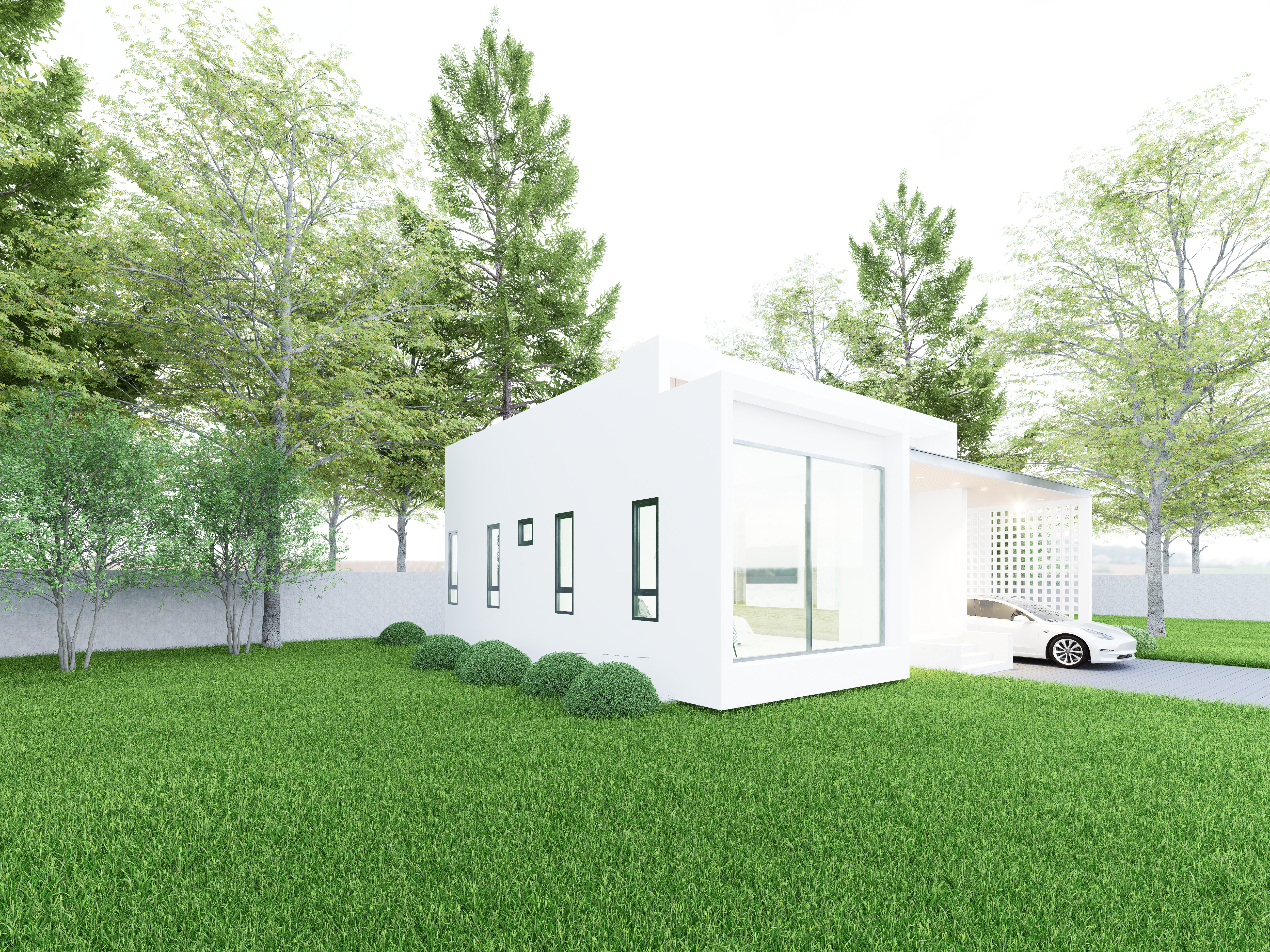 Modern Single-Storey House - Design view 02