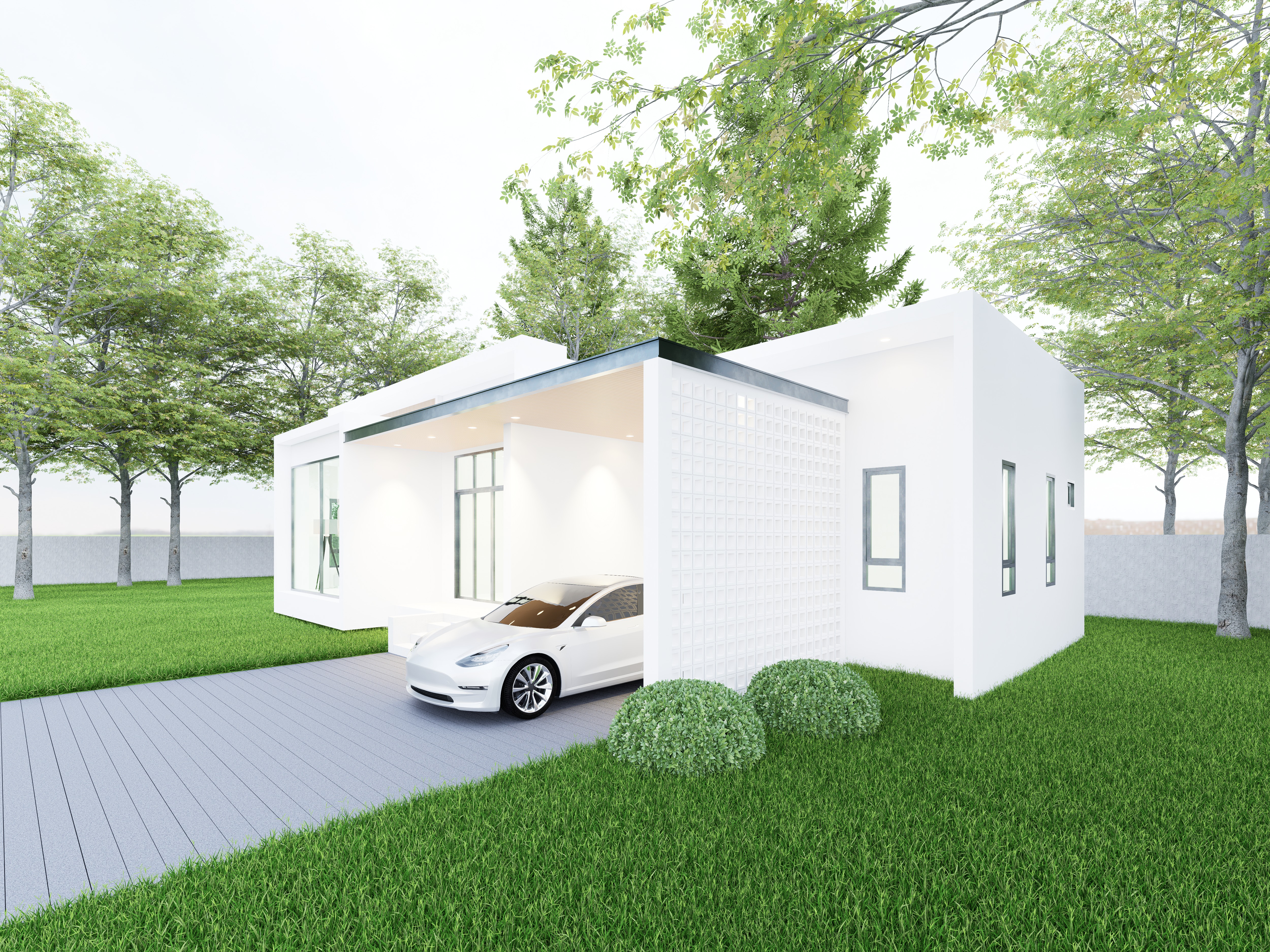 Modern Single-Storey House - Design view 04