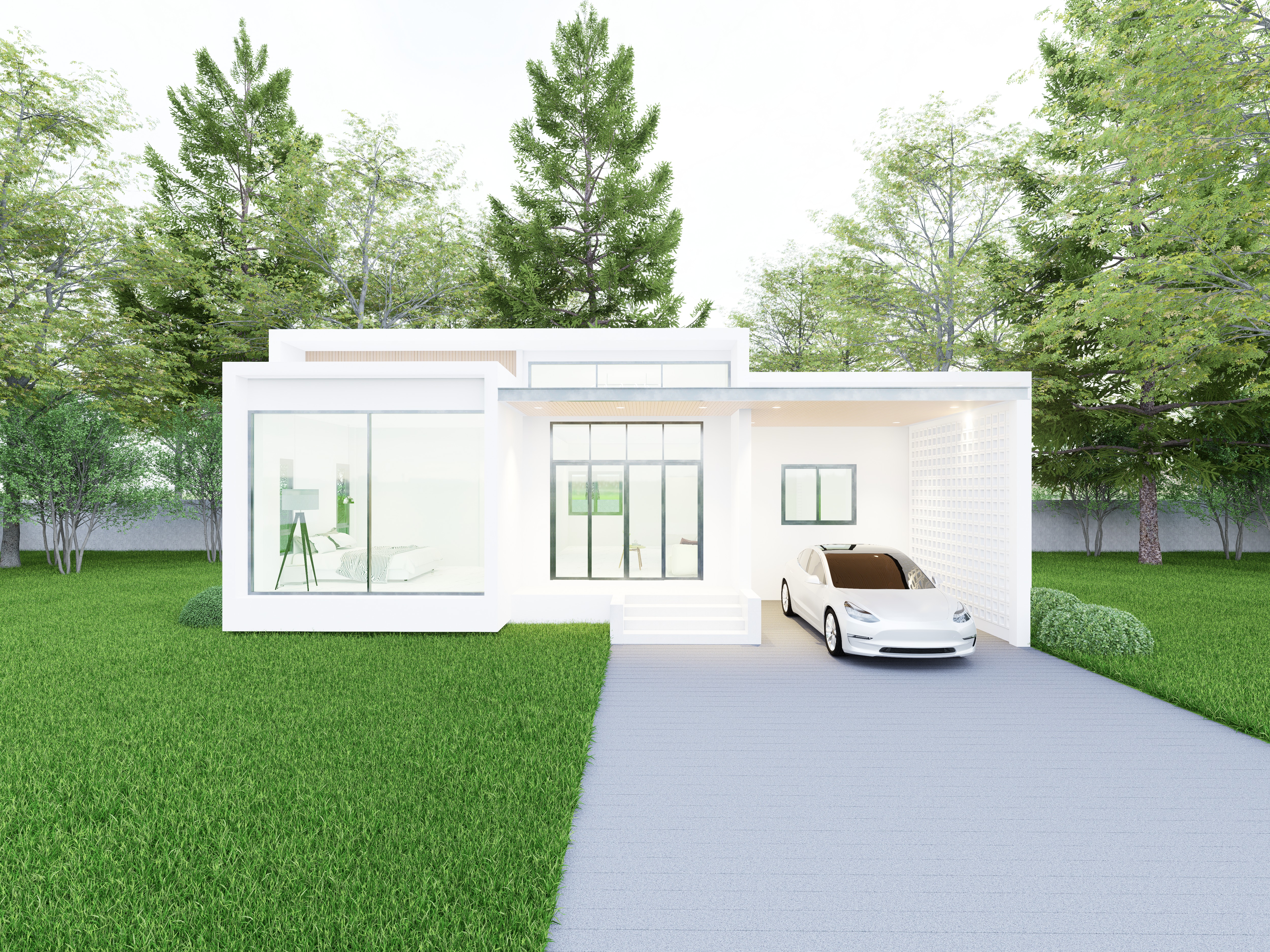 Modern Single-Storey House - Design view 05
