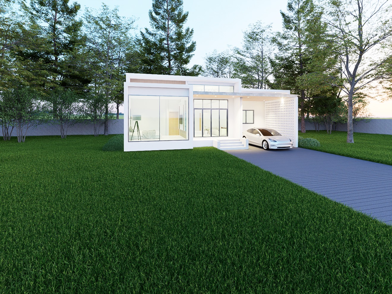 Modern Single-Storey House - Design view 06