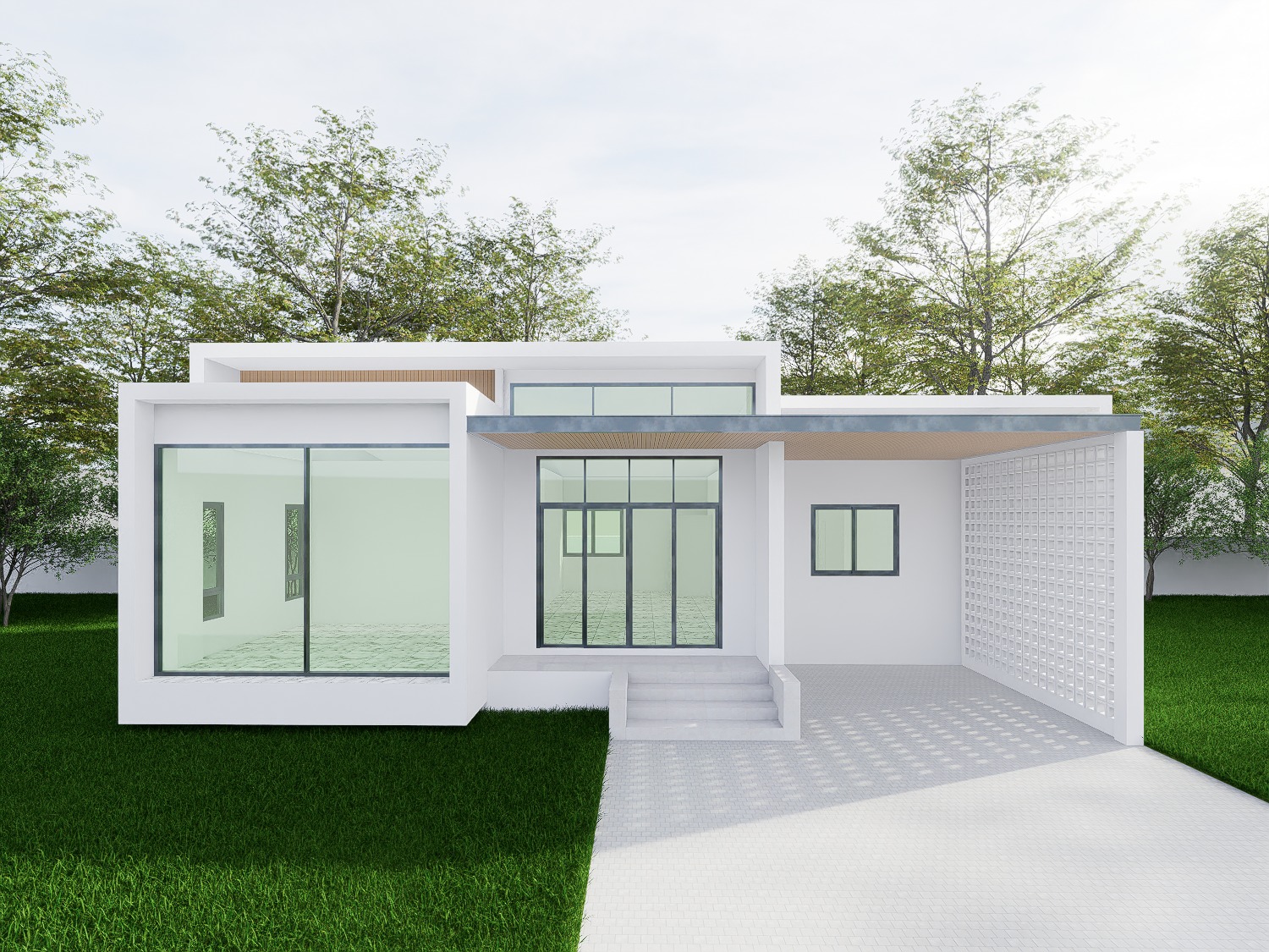 Modern Single-Storey House - Design view 07