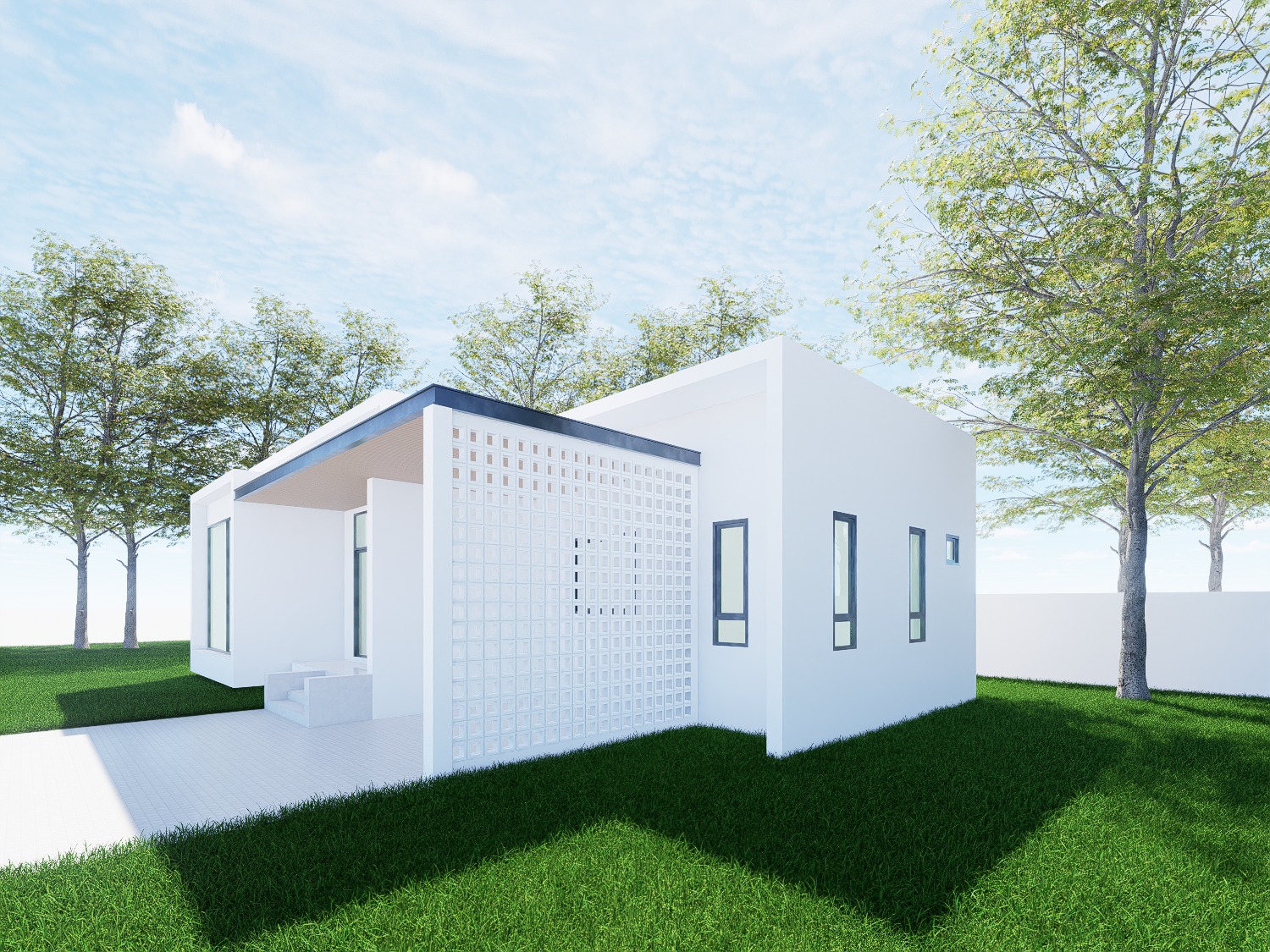 Modern Single-Storey House - Design view 09