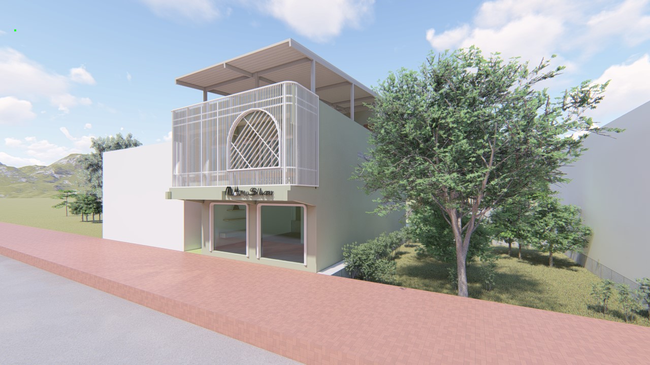 Design render of Namo Silver: Corner perspective — study 01