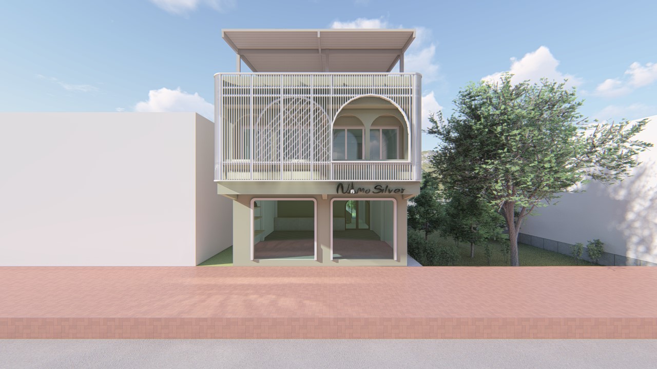 Design render of Namo Silver: Street elevation — study 02