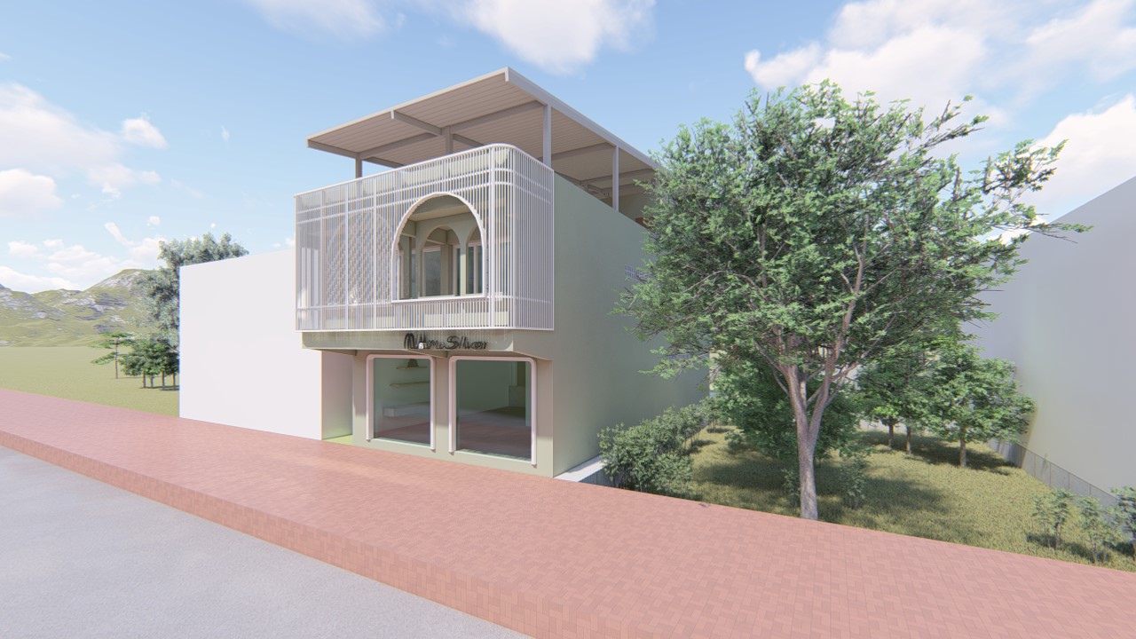 Design render of Namo Silver: Corner perspective — study 02