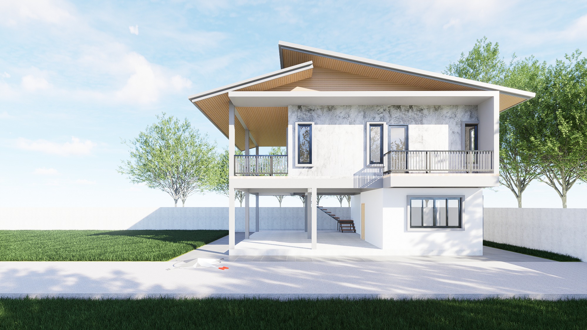 Raised House Design - Design view 02