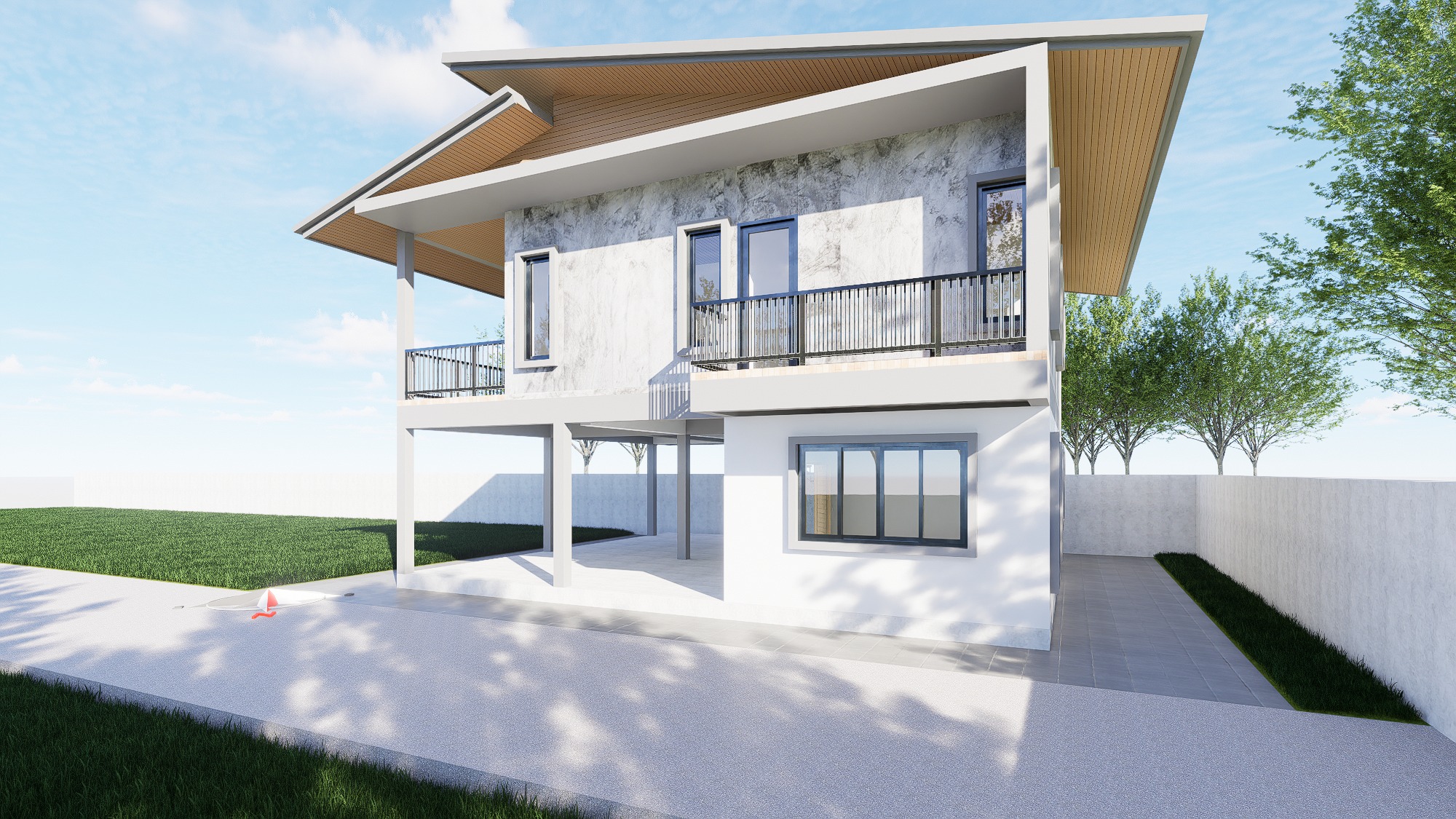 Raised House Design - Design view 03