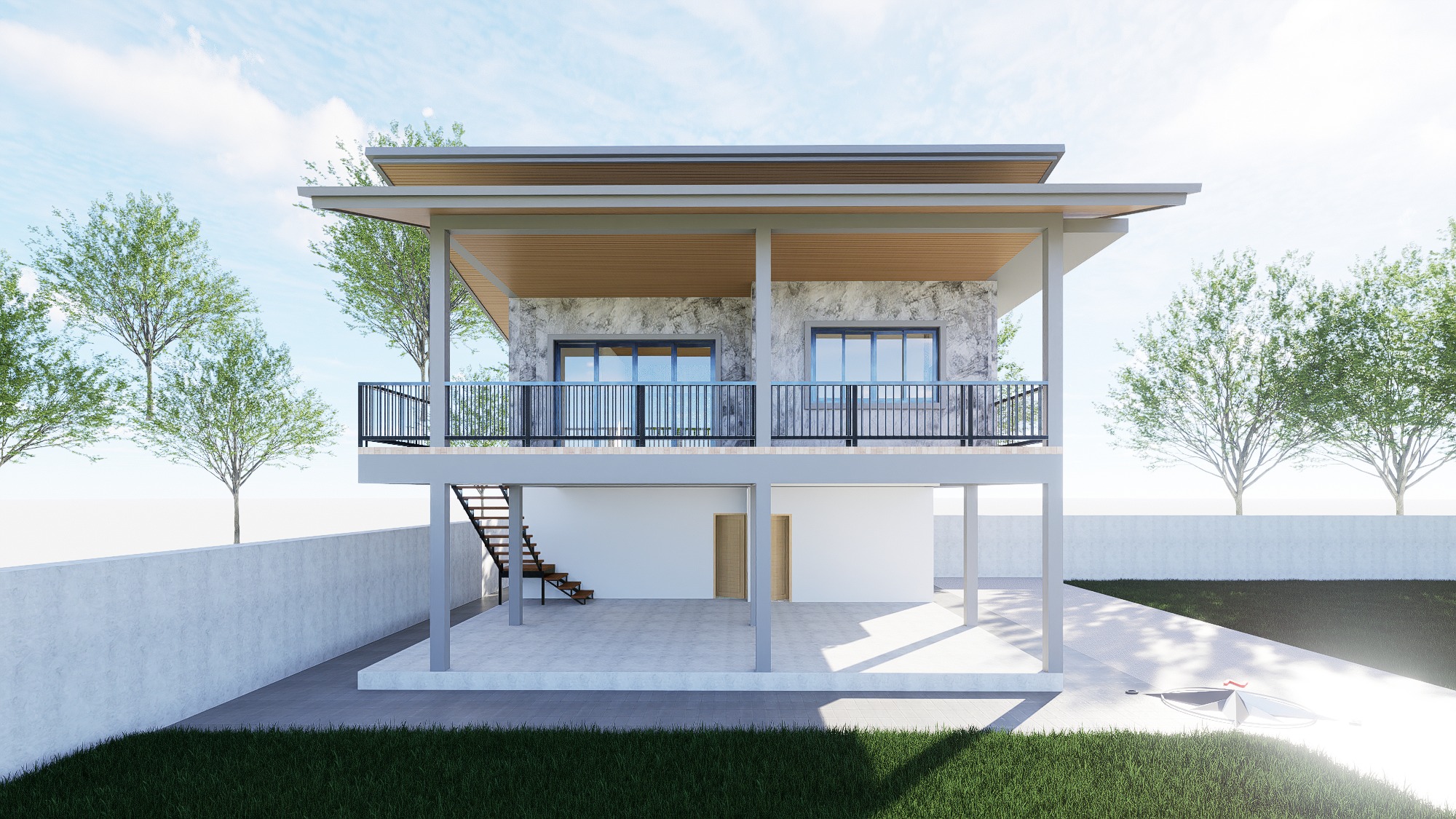 Raised House Design - Design view 04