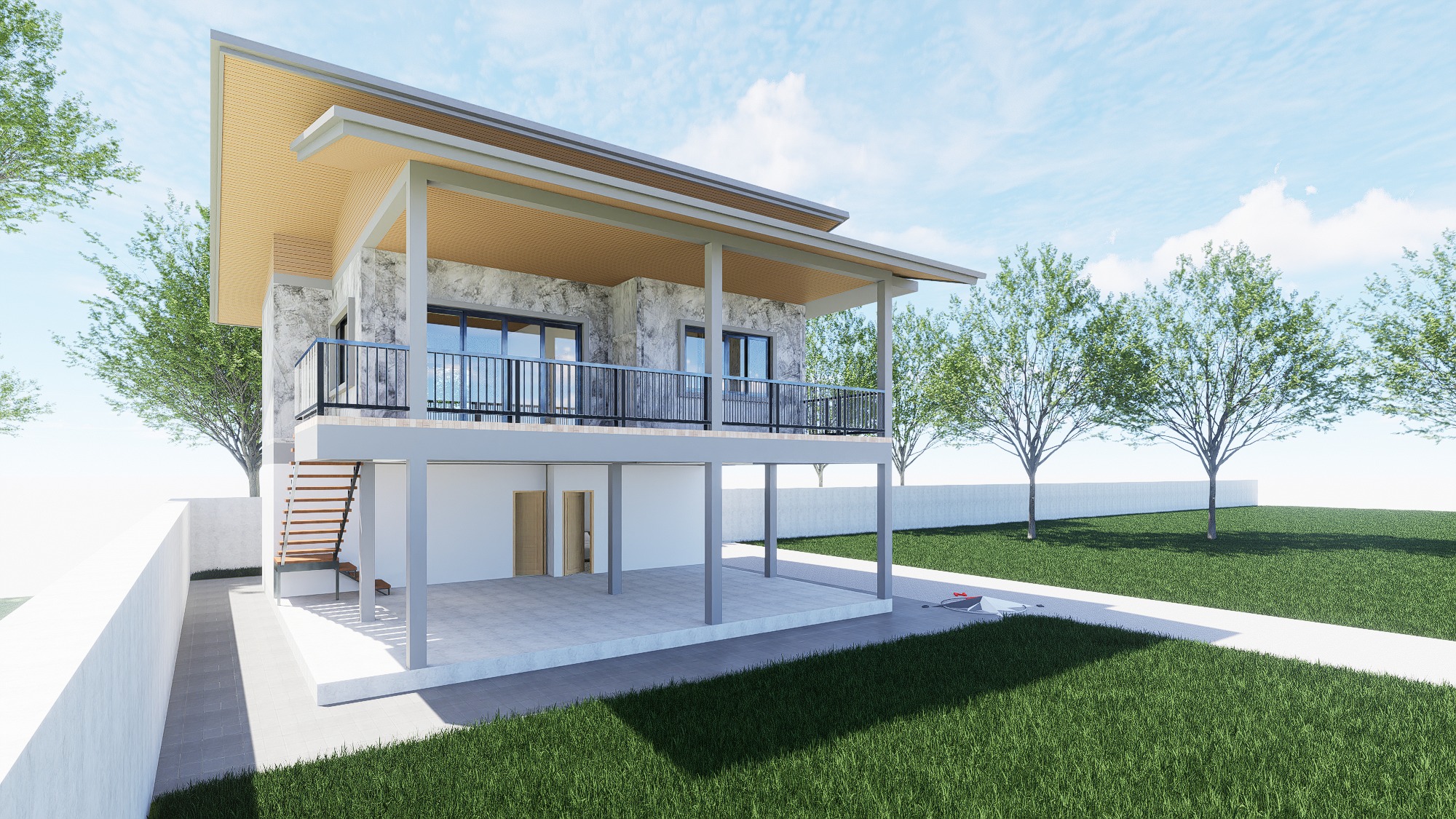 Raised House Design - Design view 05