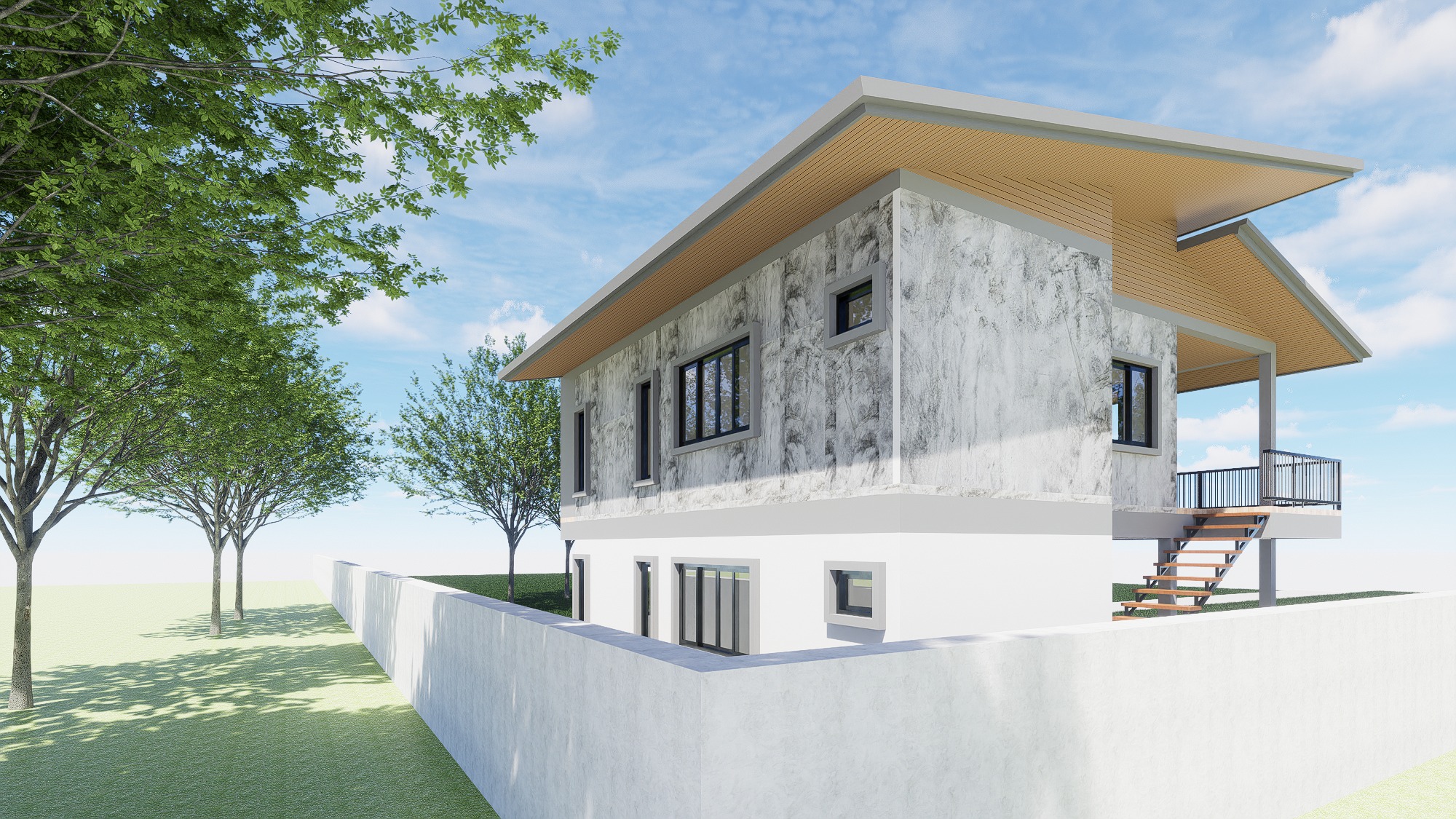 Raised House Design - Design view 06