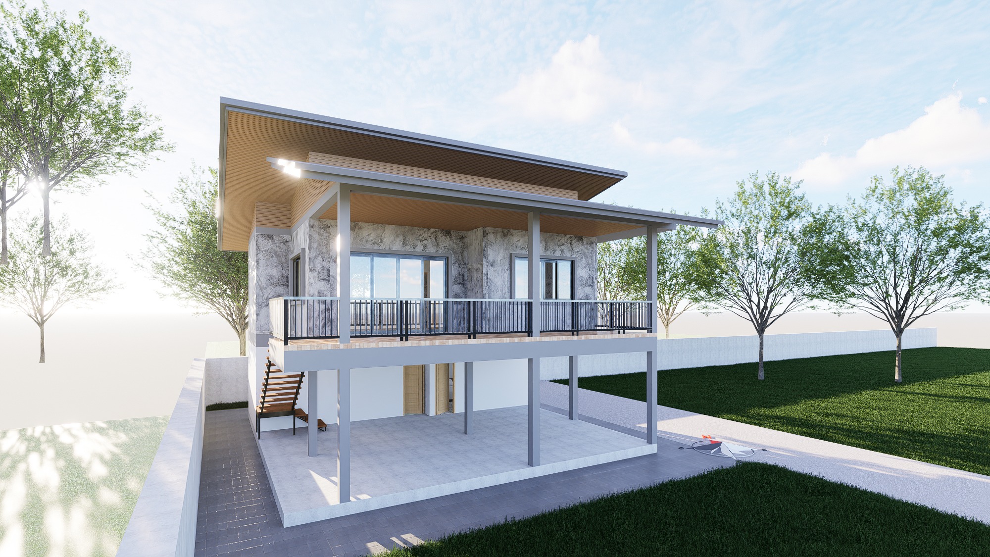 Raised House Design - Design view 08