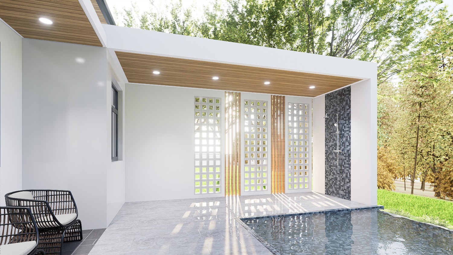 Single-Storey House Design - Design view 10