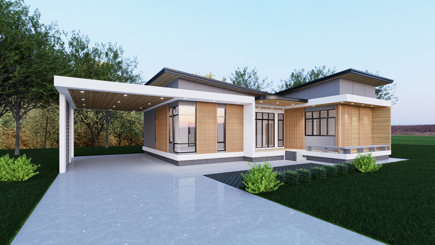 Single-Storey House Design - Design view 02