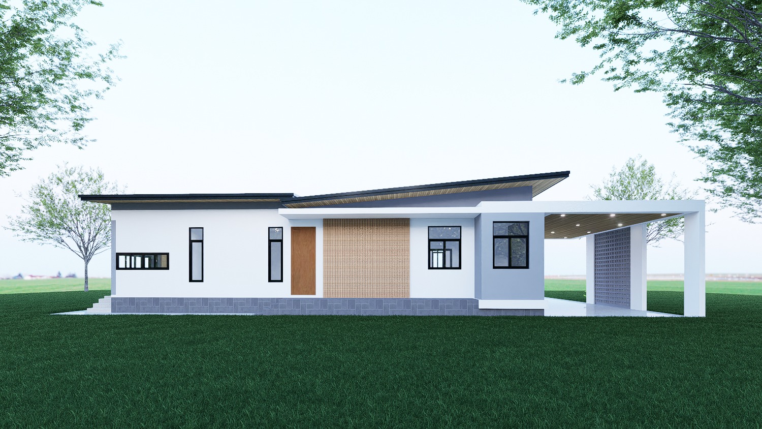 Single-Storey House Design - Design view 06