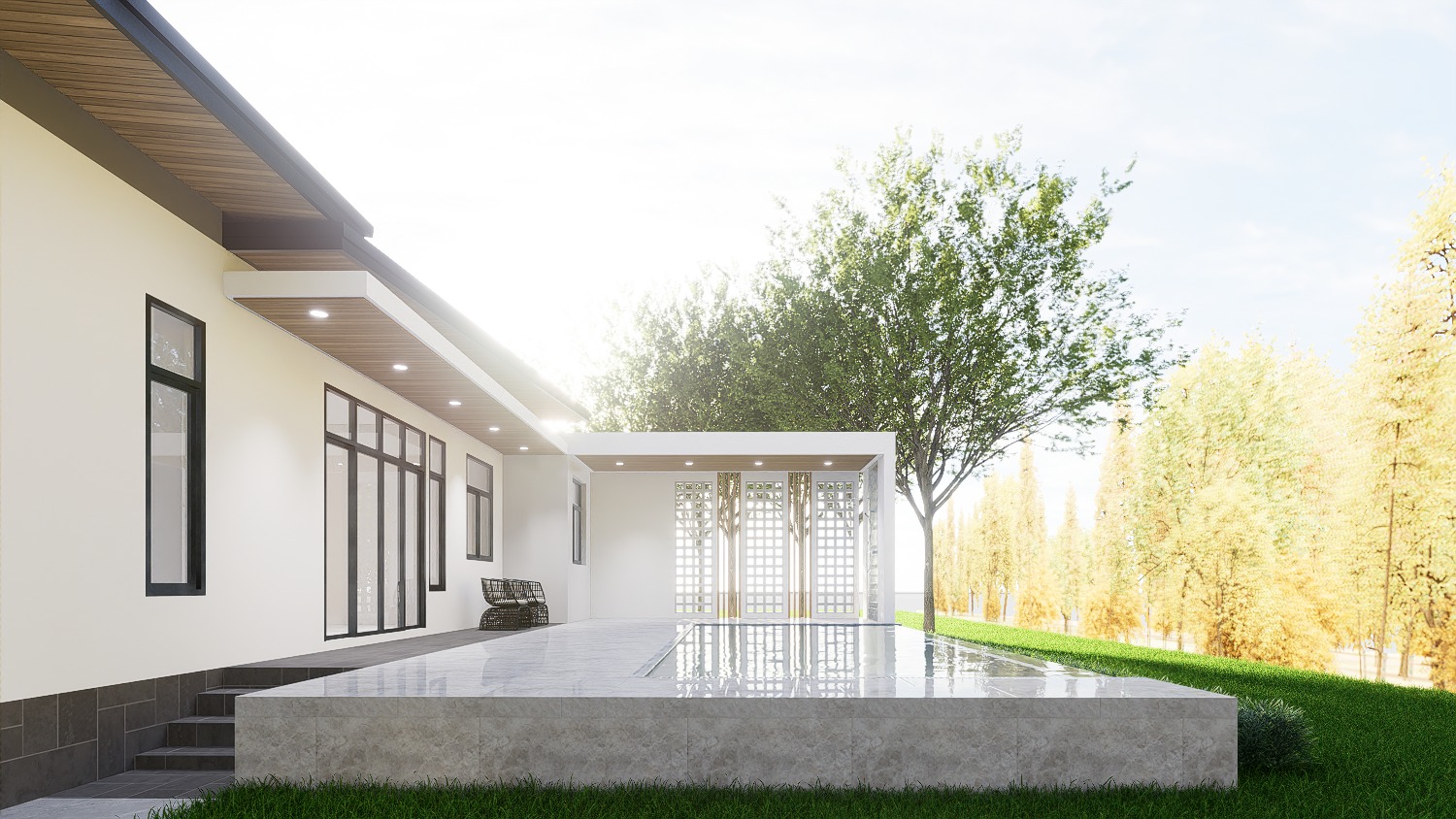 Single-Storey House Design - Design view 09